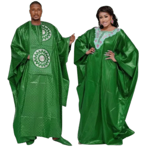 Agbada & Danshiki for Couples (Green)